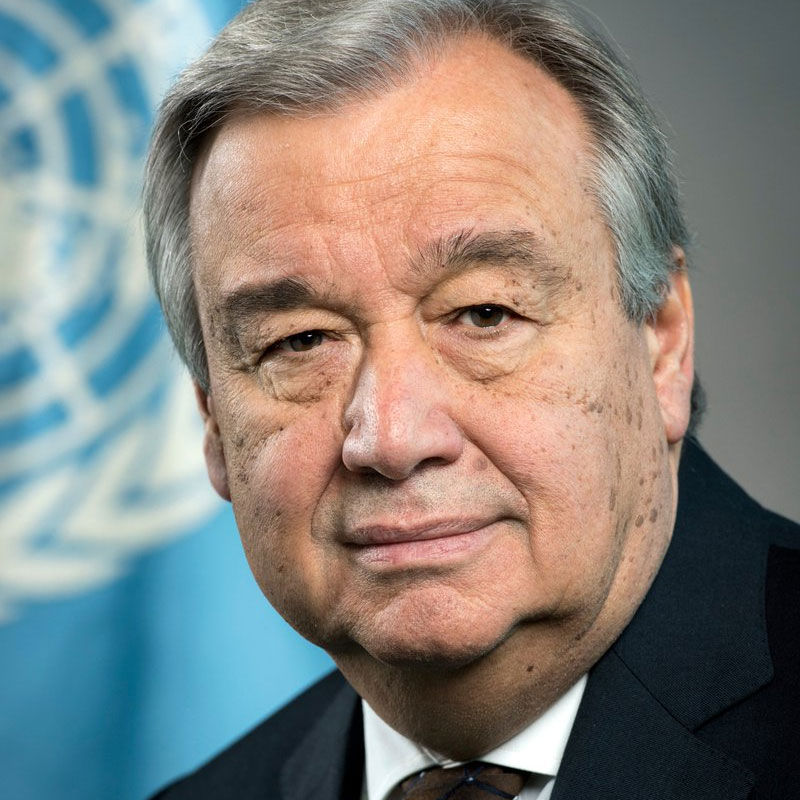 Portrait photo of UN Secretary-General Antnio Guterres