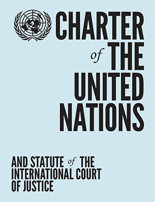 UN Charter cover image in blue